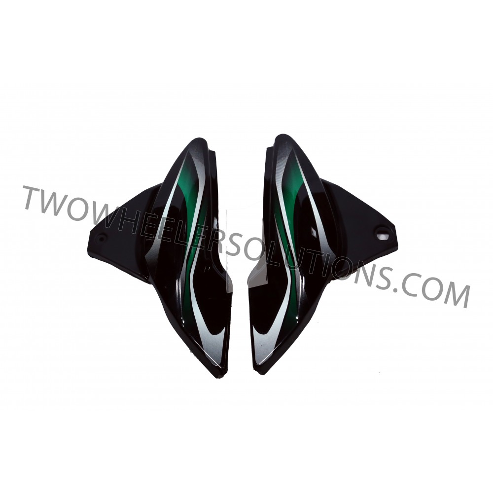 Side Panel Discover 100cc Black Green Sticker