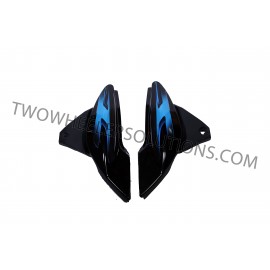 Side Panel Discover 135cc Old Model Black Blue Sticker