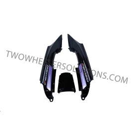 Tail Panel Super Splendor New Model Black Blue Sticker